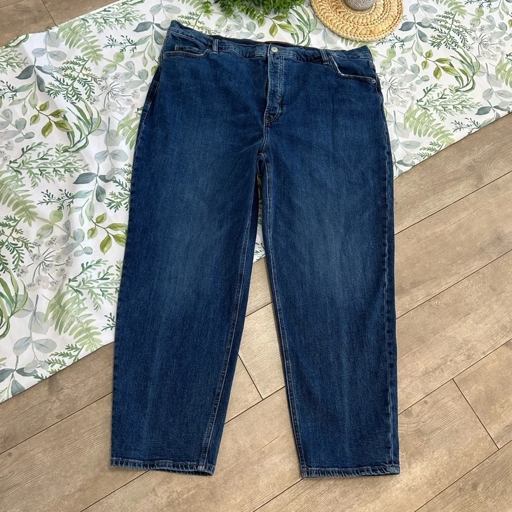 Old Navy Plus Women's Extra High Rise Jeans Sky Hi Straight Secret Slim Pockets